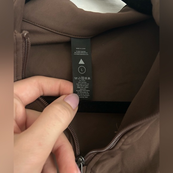 Vitality Brown Quarter Zip Sweater - Picture 2 of 3